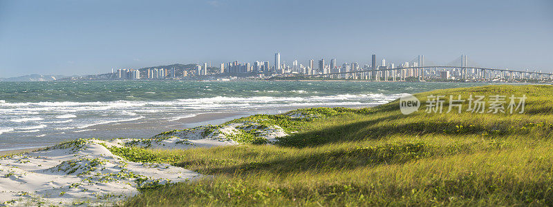 全景Natal RN天际线海滩风Redinha Extremoz